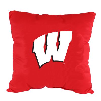 College Covers Everything Comfy Wisconsin Badgers 16" Decorative Pillow Reversible 2 Unique Sides