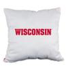 College Covers Everything Comfy Wisconsin Badgers 16" Decorative Pillow Reversible 2 Unique Sides view 2