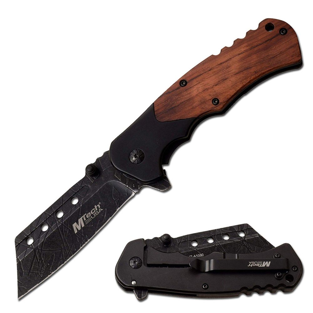 Personalized Free Engraving MTECH-USA Quality Spring Assisted Knife