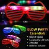 20 LED Glasses for Kids Adults Glow in The Dark Party Favor Supplies,Light up Glasses Toys for Holiday Concert for Neon Glow Party Favors,Wedding,Concert,Raves&Birthday Disco Halloween Christmas view 2
