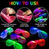20 LED Glasses for Kids Adults Glow in The Dark Party Favor Supplies,Light up Glasses Toys for Holiday Concert for Neon Glow Party Favors,Wedding,Concert,Raves&Birthday Disco Halloween Christmas view 3