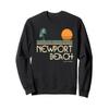 Vintage Newport Beach California Sunset Palm Trees Sweatshirt view 1