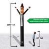 LookOurWay Air Dancers Inflatable Tube Man Attachment - 20 Feet Tall Wacky Waving Inflatable Dancing Tube Guy for Business Promotion - Blower Not Included - Wedding Bridal Tux Themed - Groom view 3