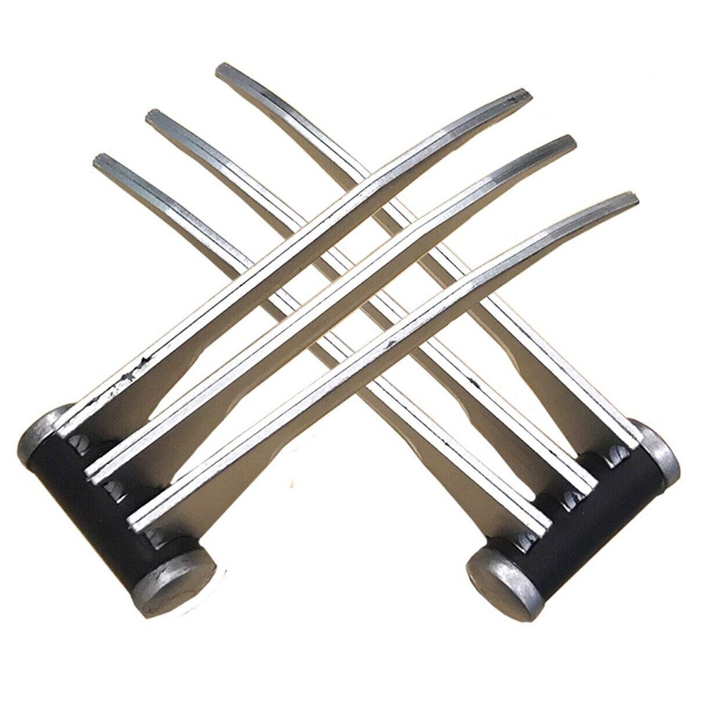 All Foam Wolverine X-Men LARP Foam Claws A Pair - 2 Claws Intended for Costumes, Cosplay, and Props (Silver)