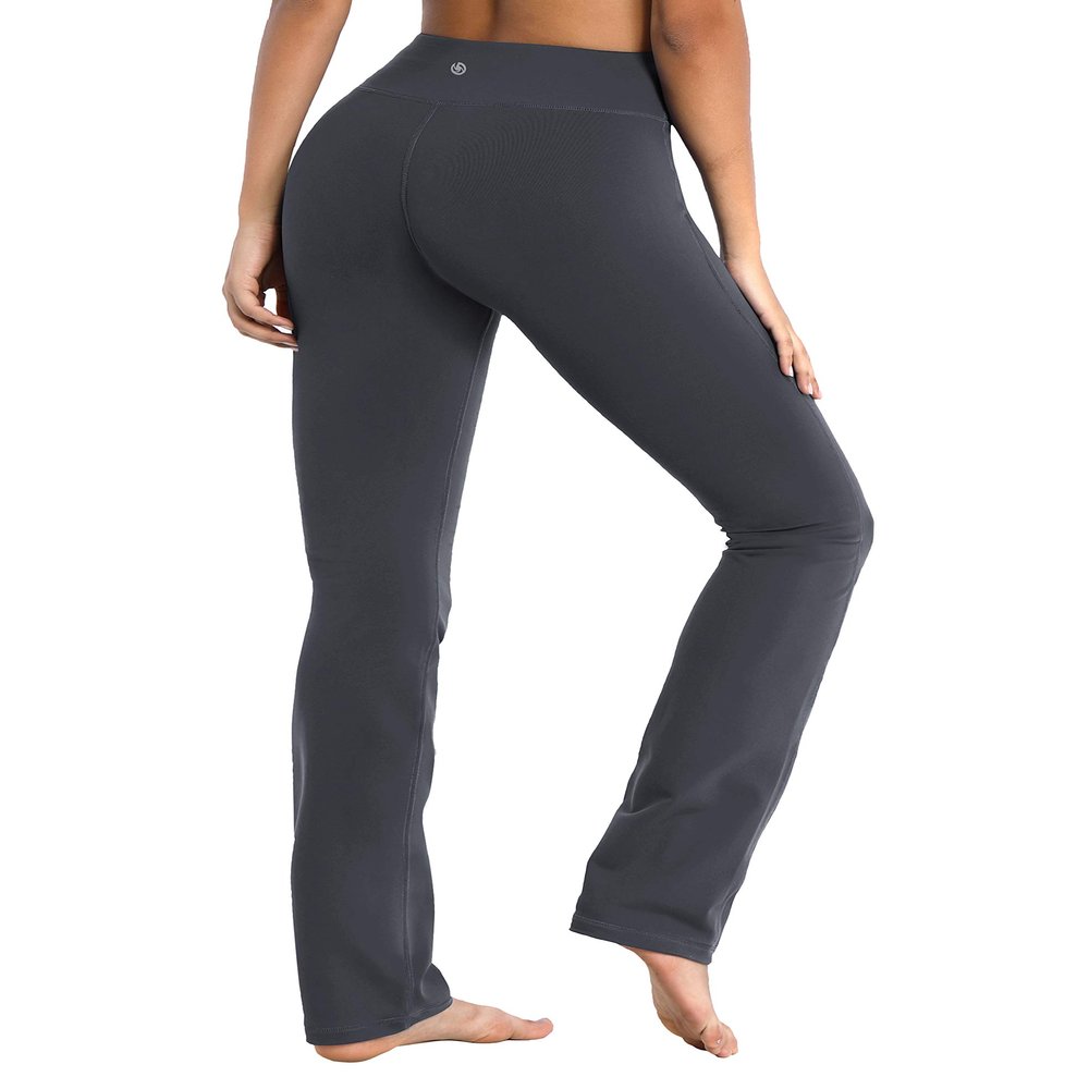 BUBBLELIME 29"/31"/33"/35" 4 Styles Women's Slim Fit Yoga Pants Tummy Control - Slim Fit_Shadowcharcoal L_35" Inseam