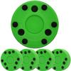 Green Biscuit Roller Hockey Puck 4 Pack Green, Smart Fast 2 Day Shipping view 1