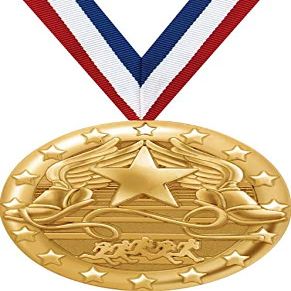 Crown Awards Running Medal, 2" Shiny Gold Winged Foot Race Medals for Kids with Free Custom Engraving 100 Pack Prime
