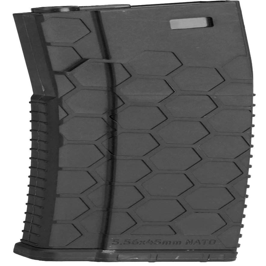 Evike Airsoft - Hexmag Airsoft 120rds Polymer Mid-Cap Mag for M4-Style Series Airsoft AEGs (Color: Black/Pack of 5)