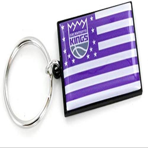Aminco NBA Sacramento Kings Americana Flag Keychain