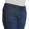 Amazon Essentials Women's Mid Rise Slim Straight Jean, Dark Wash, 8 Short view 4