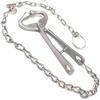 AAProTools New German Grade 7.5" Bull Cow Nose Lead with 13" Chain Show Cattle Steel Farm Ranch Veterinary view 1