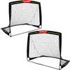 Wiel Soccer Goal, 4Ft x 3Ft Net Easy Fold-Up Training Goals W' Reflective Strips for Playing at Nightfall, Set of 2 for Family Team Kids Backyard Games view 1