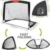Wiel Soccer Goal, 4Ft x 3Ft Net Easy Fold-Up Training Goals W' Reflective Strips for Playing at Nightfall, Set of 2 for Family Team Kids Backyard Games view 2