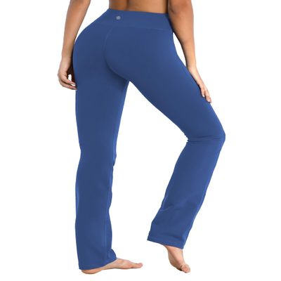 BUBBLELIME 29"/31"/33"/35" 4 Styles Women's Slim Fit Yoga Pants Tummy Control - Slim Fit_Purplishblue M_33" Inseam