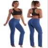 BUBBLELIME 29"/31"/33"/35" 4 Styles Women's Slim Fit Yoga Pants Tummy Control - Slim Fit_Purplishblue M_33" Inseam view 2