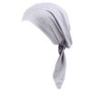 Chemo Hat Turban Hat Cloche Beanie Cancer Cap Turban Hair Lose Wraps for Women Gray view 1
