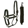 Derby Originals Desert Rose Collection Blackout Reflective Safety Stable Horse Halters with Matching Lead Ropes view 2