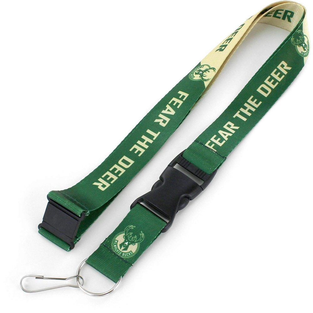 Aminco NBA Milwaukee Bucks Slogan Lanyard, 6