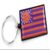 Aminco NCAA Clemson Tigers Americana Flag Keychain view 1