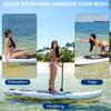 SereneLife Inflatable Stand Up Paddle Board - Wide Stable Design, Non-Slip Deck for Adults & Youth with Premium Paddle Board Accessories: Carry Bag, Dual Action Pump, Paddle, Ankle Leash - 10'10" view 2