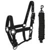Derby Originals Desert Rose Collection Blackout Reflective Safety Stable Horse Halters with Matching Lead Ropes view 2