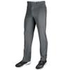 Champro Triple Crown OB Open-Bottom Baseball Pants with Side-Piping Braid, Adjustable Inseam, and Reinforced Sliding Areas, Graphite, Black Piping, xx-Large view 1