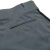 Champro Triple Crown OB Open-Bottom Baseball Pants with Side-Piping Braid, Adjustable Inseam, and Reinforced Sliding Areas, Graphite, Black Piping, xx-Large view 4