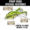 LUNKERHUNT Bass Fishing Lures Kit (3-Pack) - 2 Prop Fish Lures and 1 Prop Frog Lure | Weedless Hooks Hollow Realistic Body, Small Frog Lures & Fishing Lures for bass Fishing Whopper plopper view 4
