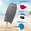 Bodyboard for Beach with Hard Slick Bottom, Boogie Boards for Kids & Adults, Legendary Pro X Heat Sealed with EPS Core, Leash (37'', Dark Gray/ Green) view 4