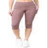 YELETE Side Pocket Performance Capri Leggings Smoky Mauve Color Size S view 1