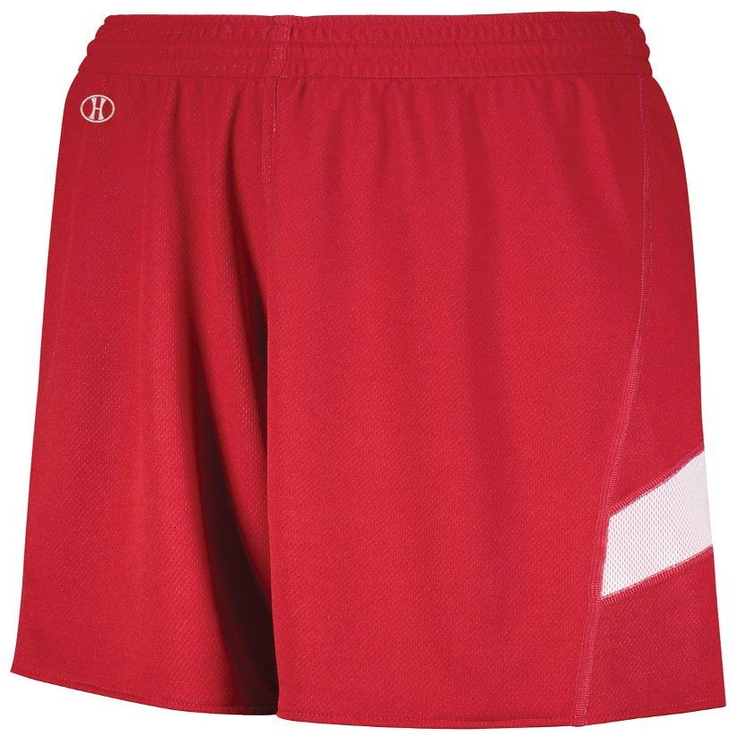 Holloway Dual-Side Single Ply Shorts (XX-Large, Scarlet/White)