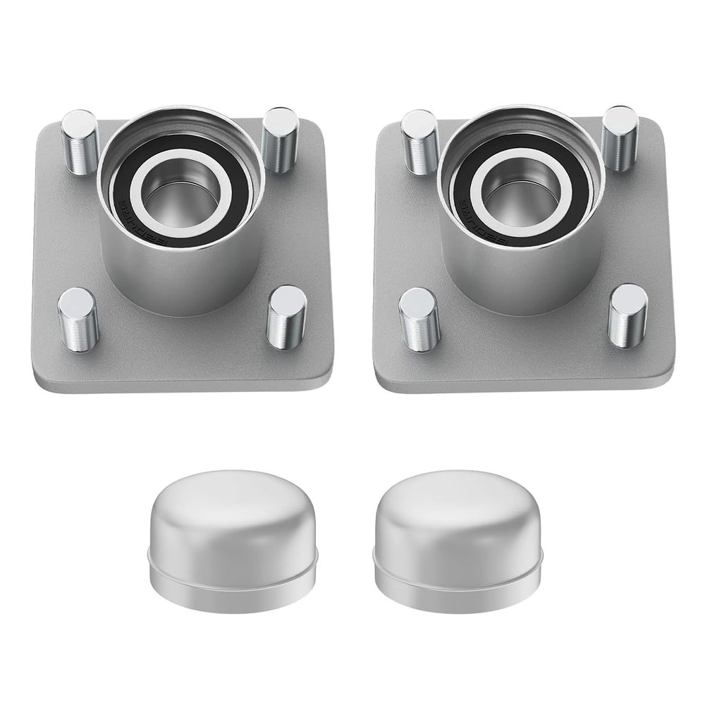 Drive-up Golf Cart Front Wheel Hub Assembly with Hub Bearing Fits EZGO RXV 2008-Up Models OEM 609603(2Pcs)