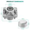 Drive-up Golf Cart Front Wheel Hub Assembly with Hub Bearing Fits EZGO RXV 2008-Up Models OEM 609603(2Pcs) view 4