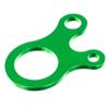 West Coast Paracord 3 Hole Tensioner Guyline Adjuster with a Figure 9 Descender Ring 3 Hole Connector- Tie Down, Tent, Shade, Canopy, Camping, Hiking, Backpacking (Green, 6 Pack) view 2