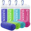 Sukeen 4 Pack Cooling Towels (40"x12"),Ice Towel,Soft Breathable Chilly Towel,Microfiber Towel for Yoga,Sport,Running,Gym,Workout,Camping,Fitness,Workout & More Activities view 1