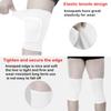 Kids Volleyball Kneepad Soft with Sponge 1 Pair, Knee Sleeve for Adult Youth Pole Dance Cycling Soccer Roller Skating-Elbow Support Work Gym Yoga Golf Leg Protector Auto Mechanic-Black(White, S) view 3
