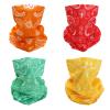 SMEHCF 4 Cashew Flower Headband Bandana Balaclava Half Face Mask Shield Head Hair Scarf Neck Gaiter Hat Multipurpose For WoMen Men Breathable Reusable Washable Red Orange Green Yellow view 1