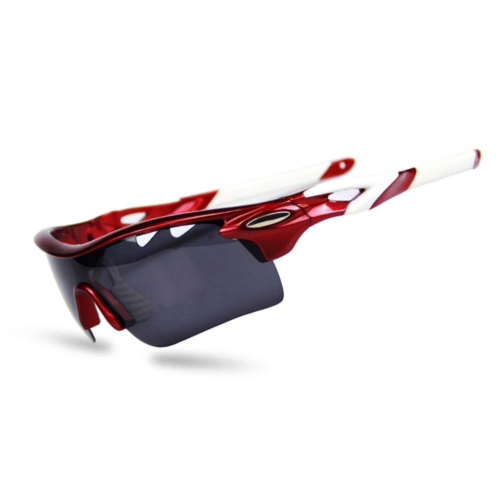 Outdoors Sunglasses Sports Sunglasses Protection Cycling Glasses with 4 Interchangeable Lenses Polarized UV400 and Myopia Sunglasses Sheet Sand for Cycling, Baseball,Fishing, Ski Running,Golf