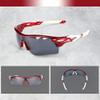 Outdoors Sunglasses Sports Sunglasses Protection Cycling Glasses with 4 Interchangeable Lenses Polarized UV400 and Myopia Sunglasses Sheet Sand for Cycling, Baseball,Fishing, Ski Running,Golf view 2