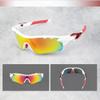 Outdoors Sunglasses Sports Sunglasses Protection Cycling Glasses with 4 Interchangeable Lenses Polarized UV400 and Myopia Sunglasses Sheet Sand for Cycling, Baseball,Fishing, Ski Running,Golf view 2