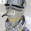 Medieval Knight Bergonet Helmet Halloween Costume view 4