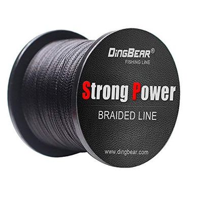Dingbear 109Yd/100m 135LB/0.60mm Black Super Strong Pull Generic Braided Fishing Line Kite Line Woven Network Cable Cast Super Strength Fishing Line