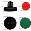 ONE250 Air Hockey Pushers and Red Air Hockey Pucks, Goal Handles Paddles Replacement Accessories for Game Tables (4 Striker, 4 Puck Pack) (Black) view 2