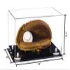 Better Display Cases Clear Acrylic Baseball Catchers Glove Display Case with White Risers (A011/V16) view 2