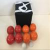 BuyBocceBalls Listing - Unique Bocce Set - 107mm with Orange and Red Balls, Black Bag view 2