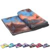 Yoga Towels , Non Slip Hot Yoga Towel Skidless Waffle Texture, 100% Absorbent Odorless Microfiber Yoga Blanket, Standard Sized 24 x72 in Mat Towel,for Hot Yoga, Bikram, Pilates ( Blue & Grey)1 view 1