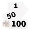 Azarxis Running Bib Competitor Numbers with Safety Pins, Tyvek Tearproof Waterproof 4" x 7" for Marathon Races Events (1-100) view 1