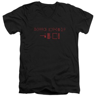 Trevco Superman Kneel Before Zod Unisex Adult V-Neck T Shirt for Men and Women, X-Large Black