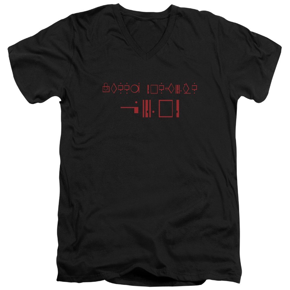 Trevco Superman Kneel Before Zod Unisex Adult V-Neck T Shirt for Men and Women, X-Large Black