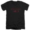 Trevco Superman Kneel Before Zod Unisex Adult V-Neck T Shirt for Men and Women, X-Large Black view 1